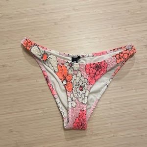 Triangl pink and orange floral swimsuit bikini bottoms small
